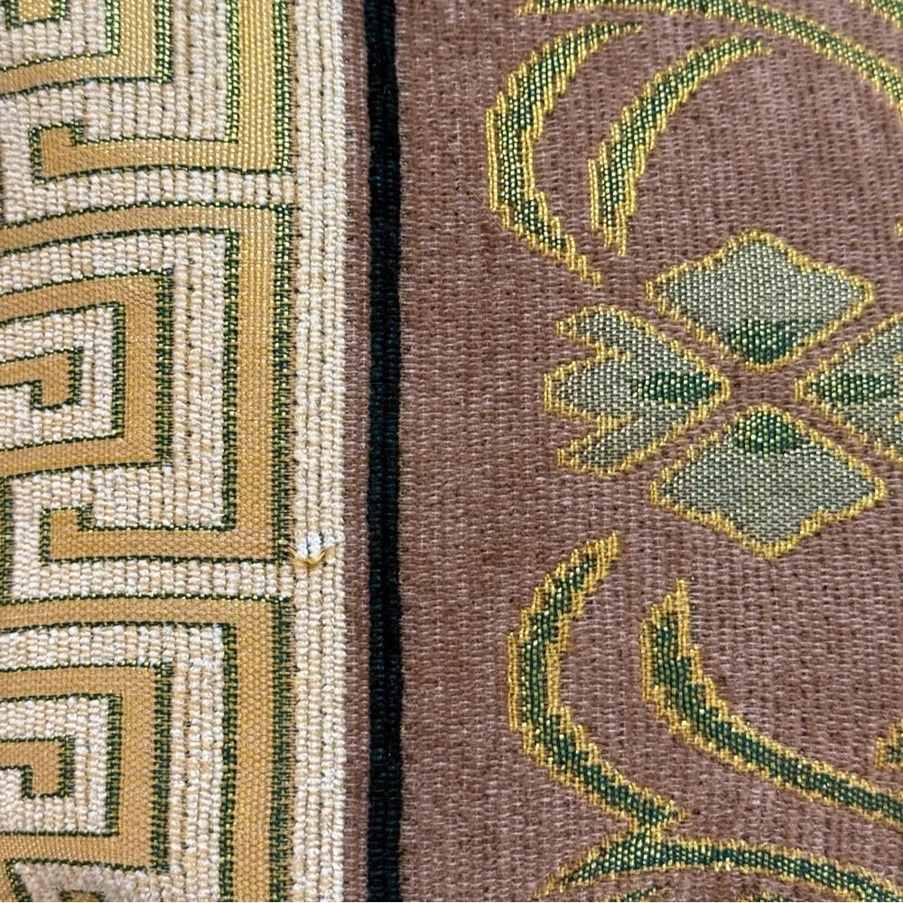Tapestry Purse Tote Bag Gold Handles Southwest Boho Geometric Made‎ in Korea